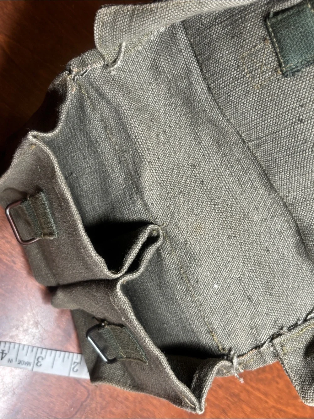 Olive Green Canvas Men’s Utility Pouch - Durable Field Bag